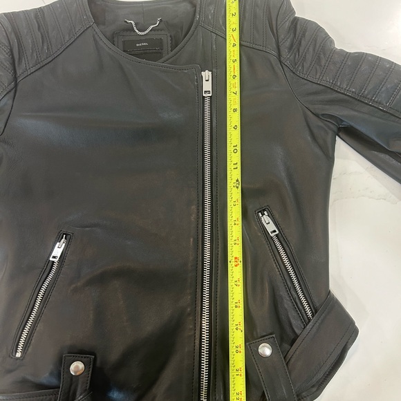 Diesel Black Leather Jacket! - Picture 15 of 16